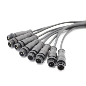 Водоустойчив cable конектори IP68 FS020 M12 метална гайка 2Pin Y Тип 1в8