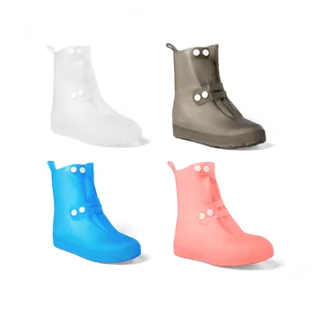 Водоустойчиви калъфи за дъждовна обувки от PVC, за многократна употреба калъфи за земните обувки, мини еластични галоши унисекс, аксесоари за обувки
