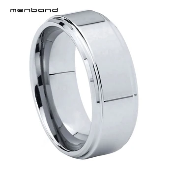 Вольфрамовое годежен пръстен за мъже и жени с отлично качество на изработка и никога не се драска 6 мм и 8 мм удобна кацане