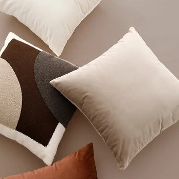 Възглавнички за сядане в скандинавски стил, бели, кавайные, луксозен, спалня, мързеливи, эстетичные, декоративни, за дома, за дивана
