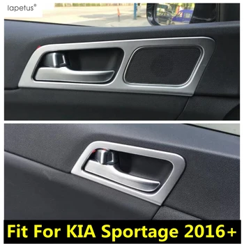 Вътрешна дръжка врата на колата, рамка купата, декоративна лента, тампон за KIA Sportage 2016-2020, ABS, мат аксесоари за интериора