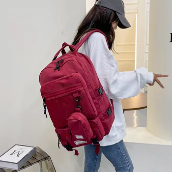 Голяма пътна чанта за тийнейджъри, училищен раница, нова мода, дамска чанта за лаптоп в стил харадзюку, раница за ученици от прогимназия