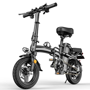 Гореща разпродажба 2022 Мини размер Сгъваем електрически велосипед 400 W 48 В 14-инчов електрически градски велосипед Сгъваем електрически велосипед