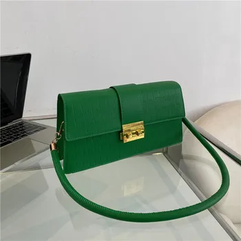 Дамска чанта, есенна новост, оригинална модерна универсална малка квадратна чанта в западен стил, стилна чанта на рамото, нишевая женствена чанта