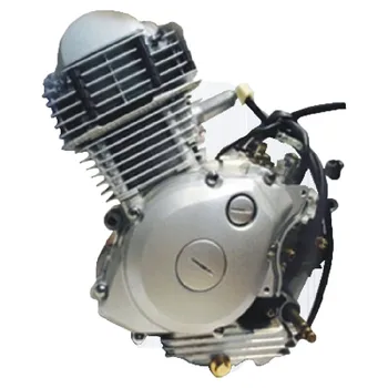 Двигател на мотоциклет обем 125 куб. см, 4-тактов двигател с въздушно охлаждане с прехвърлянето на заден ход, пълен двигател възли за атв