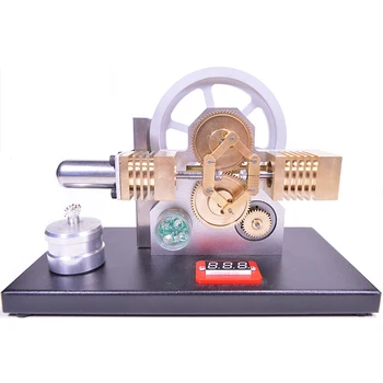 Двигател на Стърлинг цельнометаллическая електроцентрала модел диамант плет Научен експеримент Подарък за рожден ден