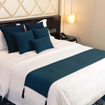 Двустранен дизайн, постельная пътека в скандинавски стил, обикновена четка, интериор на спални в хотел, спално бельо, хвостовое кърпа, калъфка, домашен легло флаг