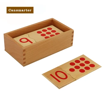 Детски Играчки Монтесори Дървени Математически Материали, Елементи на Номер Дъски Numberblocks Математическо Обучение Забавни Играчки за Деца