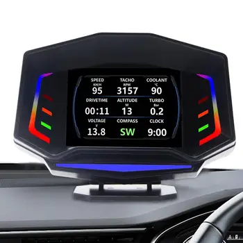 Дисплей сензор Obd2 Предното Стъкло HUD Главоболие Цифров Дисплей GPS за измерване на Скоростта OBD2 Авто Hud Централен Дисплей С Предупреждение За Превишаване на скоростта