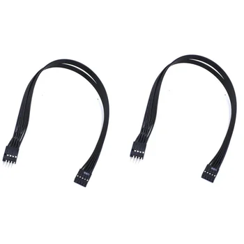 Дънна платка 9Pin USB 2.0 кабел-удължител за предаване на данни от един мъж към една жена, тел кабел, 30 см, USB удължителен кабел,
