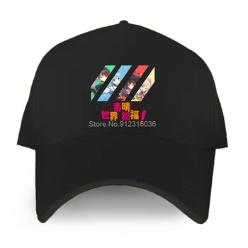 Екип Konosuba бейзболна шапка Мъжки Памучен Модни Регулируема Шапка За Почивка Унисекс шапка Стаи за Шапки