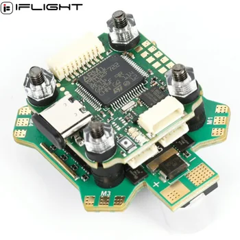 Екранното меню стека контролер полета iFlight БЛИЦ Mini F7 (AT7456E) с БЛИЦ E55A 4-В-1 ESC DShot150/300/600 2- 6S за състезания дрона FPV