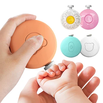Електрическа машинка за лак за нокти за новородени, лесни за използване безопасни детски нокторезачки, cartoony набор от инструменти за маникюр за деца и възрастни