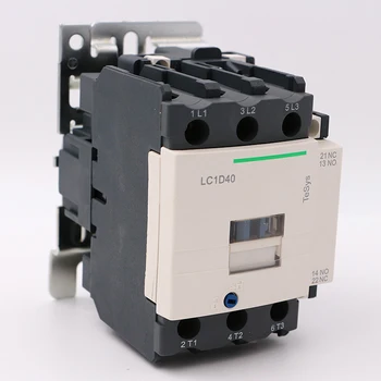 Електрически магнитен контактор за променлив ток LC1D40V7 3P 3NO LC1-D40V7 40A 400V бобина на променлив ток