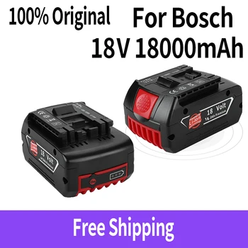 За 18 Bosch 18000 mah Акумулаторна Мощност Инструменти Батерия с LED Литиево-йонна батерия Подмяна на BAT609, BAT609G, BAT618, BAT618G, BAT614