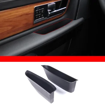 За 2010-2013 Land Rover Range Rover Sport ABS черен автомобилен стайлинг, вътрешна врата копчето, кутия за съхранение, тава за телефон, автоаксесоари