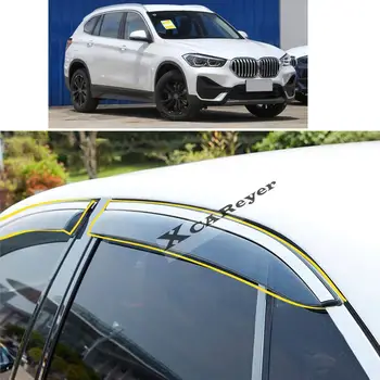 За BMW X1 F48 2016 2017 2018 2019 2020 2021 Автомобилен Стайлинг на Купето Стикер Пластмасово Стъкло Вятърна Козирка Дъжд/Защита От Слънцето Вентилационни Част