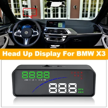 За BMW X3 E83/F25/G01 2003-2020 2021 Авто HUD Централен Дисплей Авто Електронни Аксесоари Екран Безопасно Шофиране Plug & Play Филм