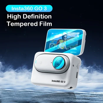 За Insta360 Go3 Защита на екрана и обектив от Закалено Стъкло Екшън камерата От надраскване, Аксесоари За Защитно фолио