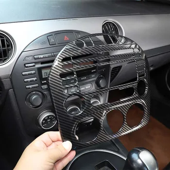За Mazda MX 5 NC 2009-2014 ABS дръжка за регулиране на климатик централна конзола от карбон Рамка CD-панели, аксесоари за автомобили