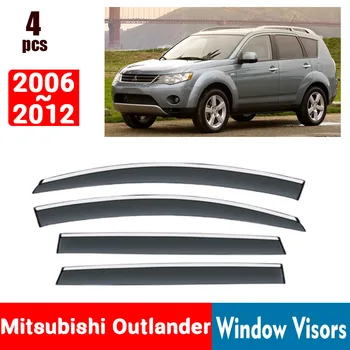 За Mitsubishi Outlander 2006-2012 прозорец очила за защита от дъжд на прозорците, дъждобран, дефлектор, тента, щит, вентилационна защита, сянка на кутията