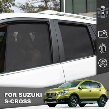 За Suzuki SX4 S-CROSS 2013-2020 S Напречен Магнитен Авто сенника на Предната Рамка на Предното Стъкло Завеса Scross сенника на Задния Страничен Прозорец