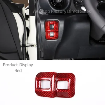 За Toyota 86/Subaru BRZ 2022 Аксесоари за интериора на автомобила Бутон за включване на задния багажник Декоративна панел на Кутията от настоящето въглеродни влакна червен цвят