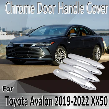 За Toyota Avalon MK5 XX50 2019 ~ 2022 2020 2021 Етикети За Полагане на Орнаменти Хромирани Врата копчето на Кутията Ремонт на Автомобилни Аксесоари