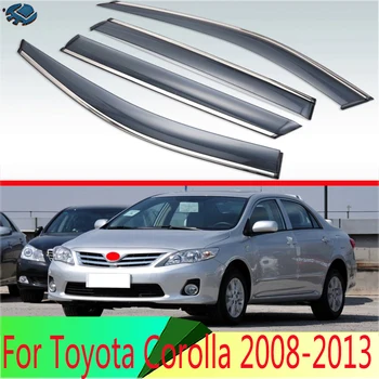 За Toyota Corolla 2008-2013 Пластмасов външен козирка вентилационни завеси на прозореца защита от слънце и дъжд дефлектор 4 бр.