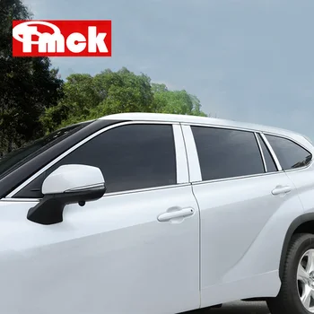 За Toyota Highlander Kluger XU70 2021 2022 Автомобилни Аксесоари От Неръждаема Стомана Прозореца на Горната част на Средната Колона Лента За украса на Багажник Стикер