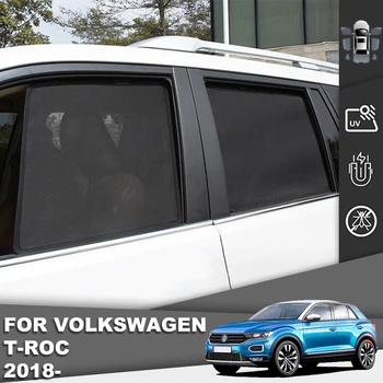 За Volkswagen VW T-ROC 2018-2021 T ROC Магнитен Авто сенника на Предното Предното Стъкло на Окото Рамка Завеса Задното Странично Прозорец на сенника