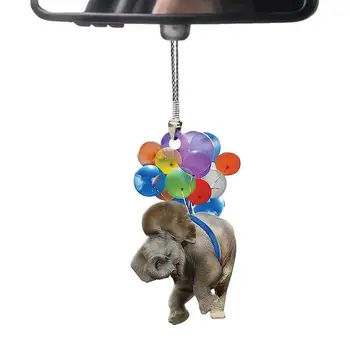 Закачалка за огледала за обратно виждане, украса за кола с въздушно топка, закачалка за животни, поставка за кола, цветен балон, декор за животни, огледало за кола