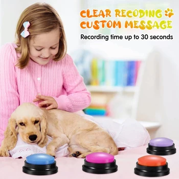 Записываемая говорещ бутон, детска интерактивна играчка-инструмент е стар фонограф, buzzers за отговор, преносима бутон за записване на звук, шумоглушители за партита