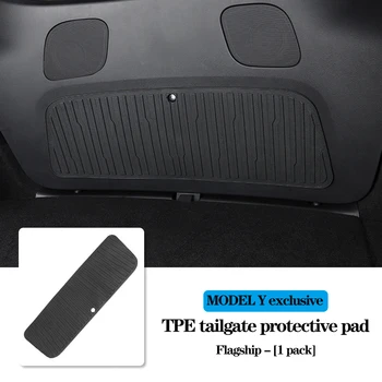 Защитен панел на багажника за автомобил Tesla Model Y 2018-2023, здрав тампон на задна врата на багажника, вътрешно покритие на багажника при сблъсък