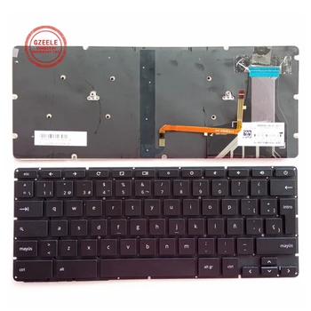 Испански SP Нов за HP Chromebook 13 G1 TPN-Q176 с подсветка на клавиатурата на лаптоп