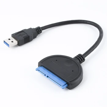 Кабел USB 3.0 SATA USB C 3,0 към SATA Кабел Конвертор за 2,5-Инчови Външни SSD/HDD Твърди дискове с 22-контакт поддръжка на Преносими КОМПЮТРИ