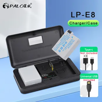 Калъф за зарядното устройство LP-E8 LPE8 LP E8, SD карта/Притежателя на батерии за Canon EOS 550D 600D 650D 700D X4 X5 X6i X7i T2i T3i T4i T5i