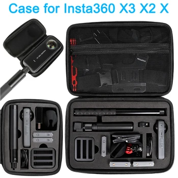 Калъф за съхранение на Insta360 ONE X3 X X2, чанта за носене панорамната камера Insta 360, чанта за аксесоари (голяма, средна, малка)
