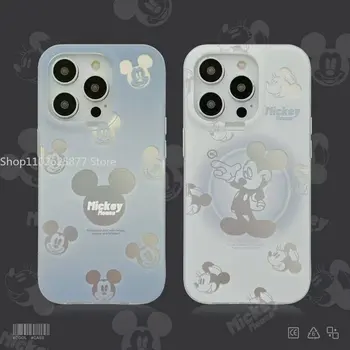 Калъф за телефон Disney с Мики и Мини маус за iPhone 14 13 12 iPhone 11 Pro Max 