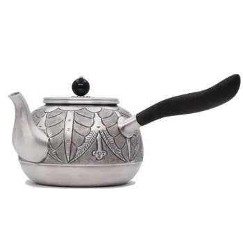 Кана, чайник от неръждаема стомана, сребърен чайник, кана за гореща вода, чайник в 300 мл вода, чай набор от кунг-фу.