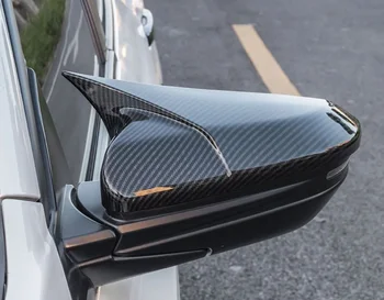 Капакът на огледалото за обратно виждане, изработени от въглеродни влакна Civic, оборудвана с пиано, блестящата черна капачка огледало Oxhorn, защитна рамка, автомобилни аксесоари