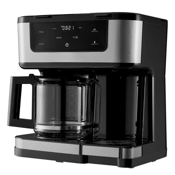 Кафемашина в една порция или 12 чаши, машина за приготвяне на черно кафе, вспениватель за мляко, кафе машина за студено кафе еспресо C
