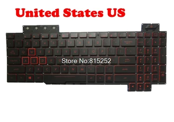 Клавиатура за лаптоп ASUS FX86 FX86S FX86SD FX86SY FX86SE FX86SM FX86F FX86FM FX86FD FX86FE FX86FY САЩ С Червена Подсветка