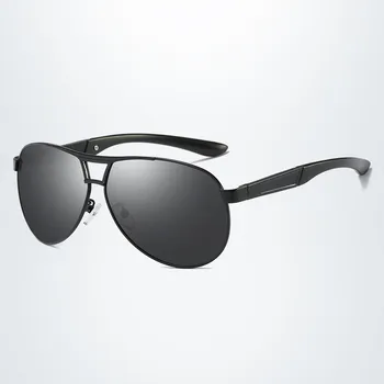 Класически поляризирани слънчеви очила, мъжки маркови дизайнерски vintage слънчеви очила за пилот, мъжки слънчеви очила, слънчеви очила с UV400 Oculos De Sol