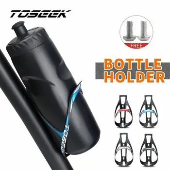 Клетка за бутилка с вода от въглеродни влакна TOSEEK Full 3K, велосипеди МТБ пътен държач за бутилки, аксесоари за велосипед