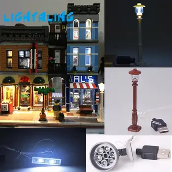 Комплект led подсветка Lightaling за съвместимост с набор от играчки на известната марка 10246 Blocks Model