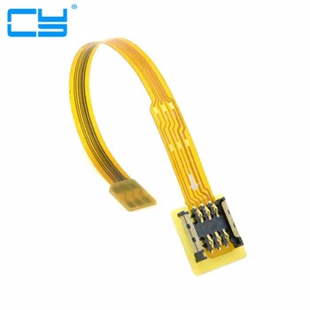 Комплект за свързване на Micro SIM-карти към Нано СИМ-картата, удължител за свързване на мъже и жени, мек плосък удължител на кабела спк стартира строителни 10 см
