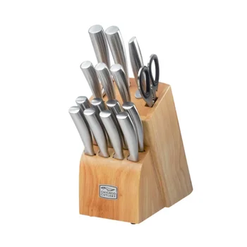 Комплект кухненски ножове Chicago Cutlery Elston от 16 теми с дървен блок