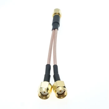 Конектор RP-SMA до Y тип 2x конектор RPSMA кабел за свързване с косичкой RG316