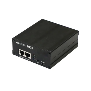Контролер Artnet-1024 Ефект на сценичното осветление двупосочен конвертор Подкрепа ArtNet в DMX 512 ArtNet